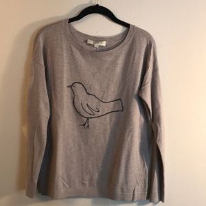 Tan Bird sweater